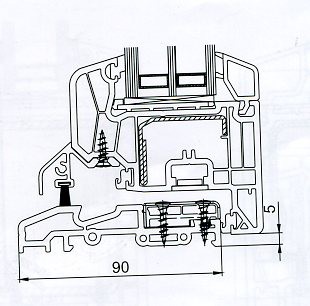 Portafinestra con la soglia ribassata 104.270